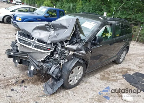 2018 Dodge Journey Se from USA, damaged, VIN 3C4PDCAB0JT208629